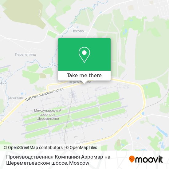 Производственная Компания Аэромар на Шереметьевском шоссе map
