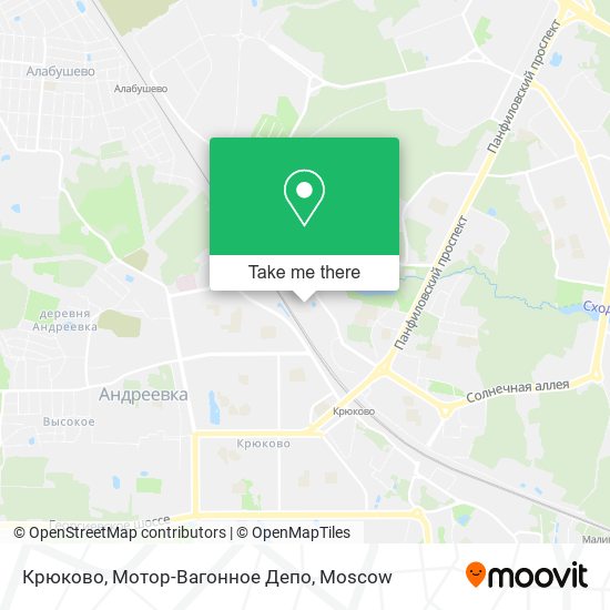 Крюково, Мотор-Вагонное Депо map