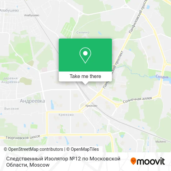 Следственный Изолятор №12 по Московской Области map