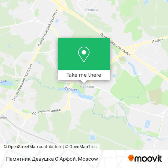 Памятник Девушка С Арфой map