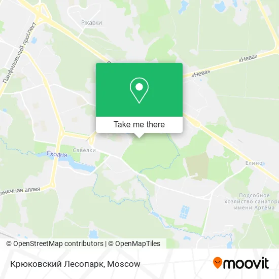 Крюковский Лесопарк map