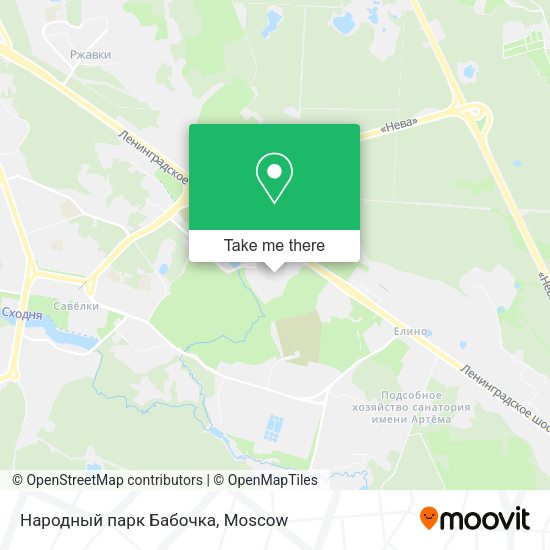 Народный парк Бабочка map