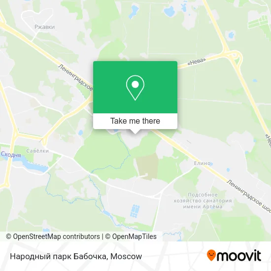 Народный парк Бабочка map