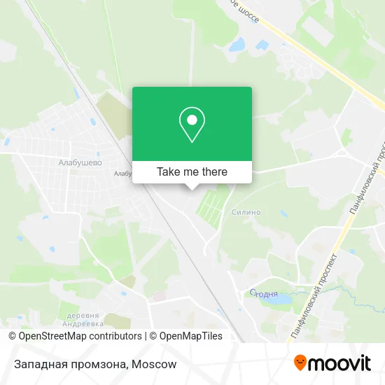 Западная промзона map