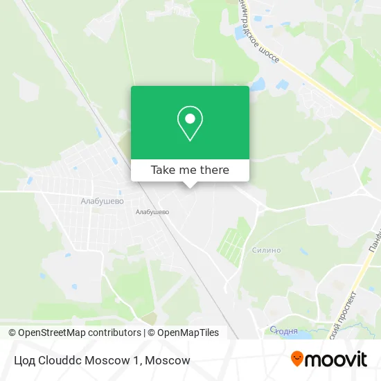 Цод Clouddc Moscow 1 map