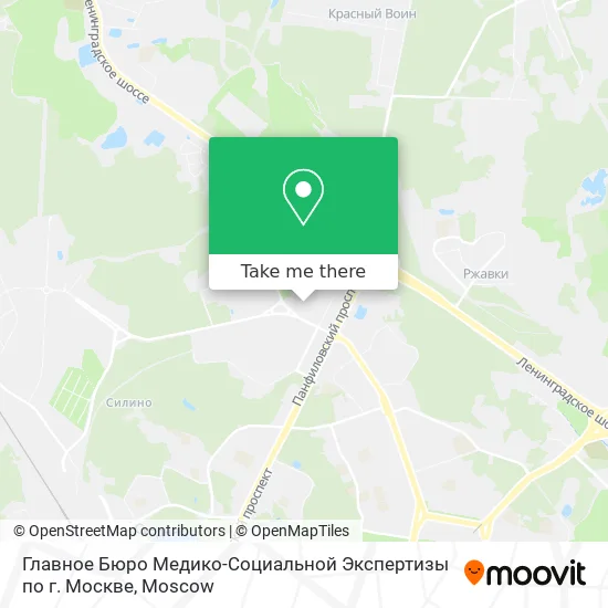 Главное Бюро Медико-Социальной Экспертизы по г. Москве map