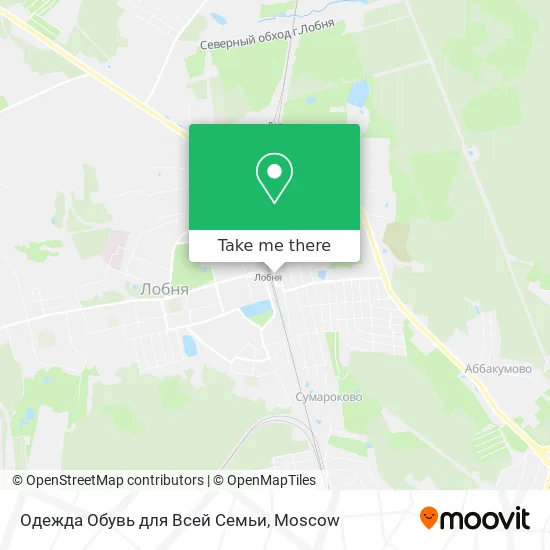 Одежда Обувь для Всей Семьи map