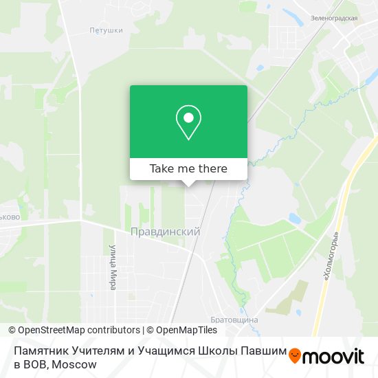 Памятник Учителям и Учащимся Школы Павшим в ВОВ map