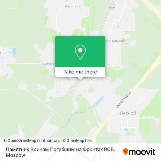 Памятник Воинам Погибшим на Фронтах ВОВ map