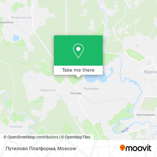 Путилово Платформа map