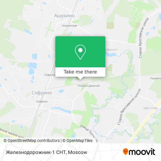 Железнодорожник-1 СНТ map