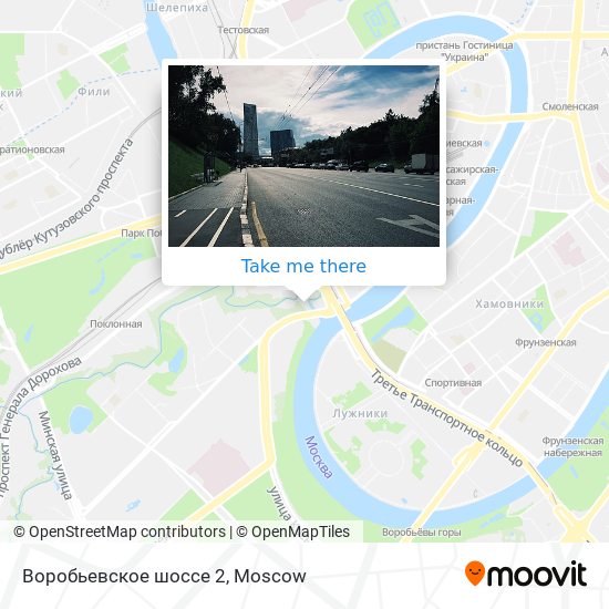 Воробьевское шоссе 2 map