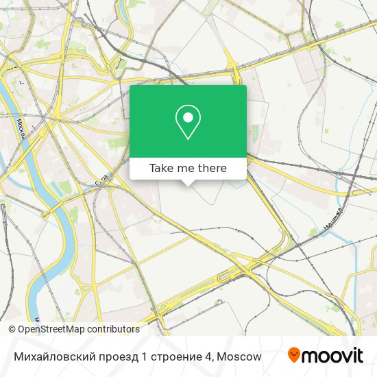 Михайловский проезд 1 строение 4 map