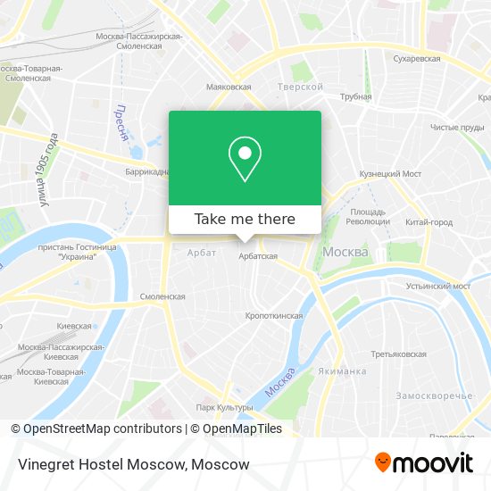 Vinegret Hostel Moscow map