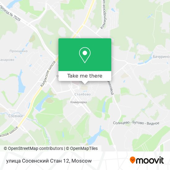 улица Сосенский Стан 12 map