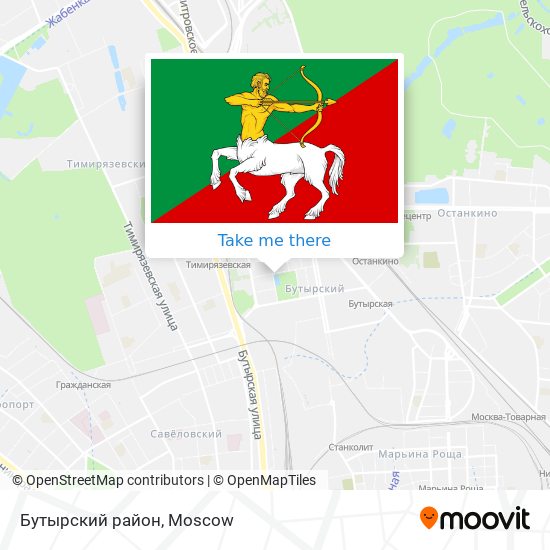 Бутырский район map