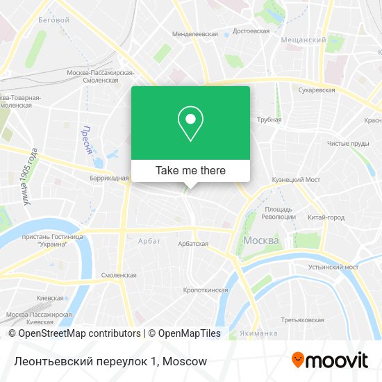 Леонтьевский переулок 1 map