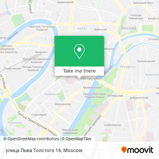 улица Льва Толстого 16 map