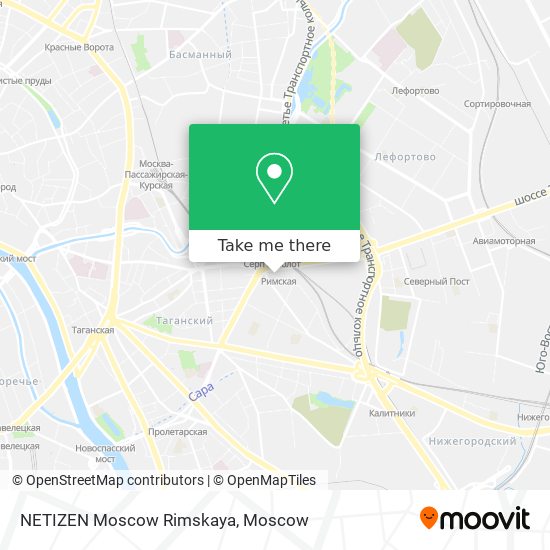 NETIZEN Moscow Rimskaya map