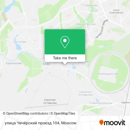 улица Чечёрский проезд 104 map