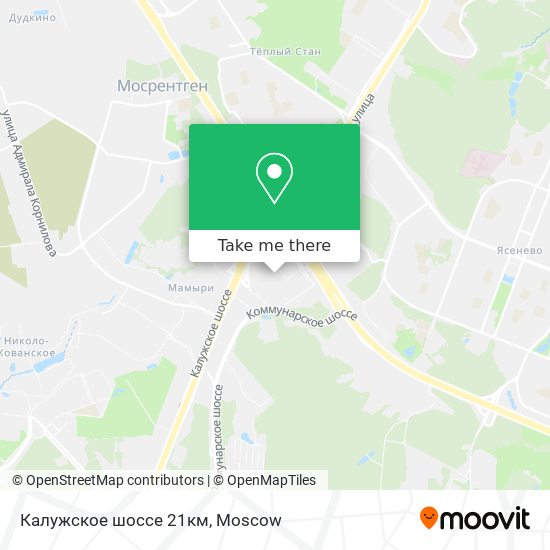 Калужское шоссе 21км map