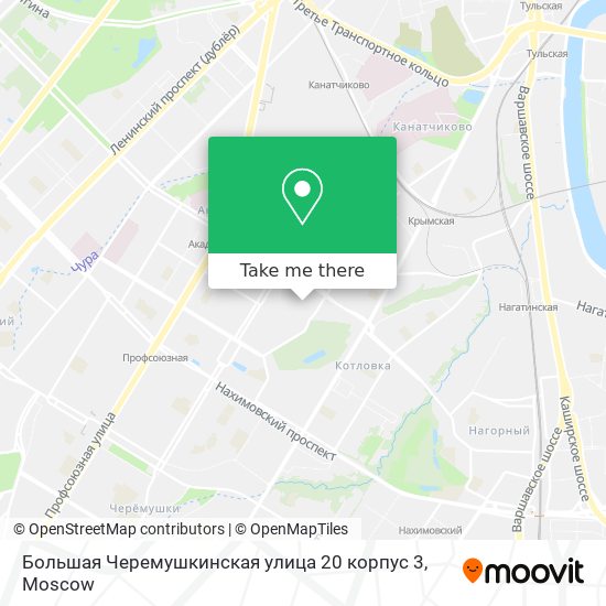 Большая Черемушкинская улица 20 корпус 3 map