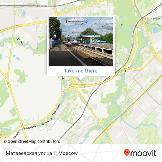 Матвеевская улица 1 map