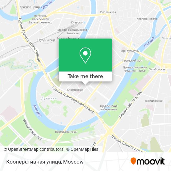 Кооперативная улица map