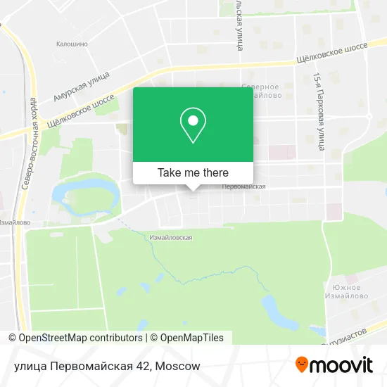 улица Первомайская 42 map