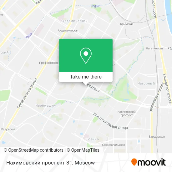 Нахимовский проспект 31 map