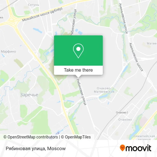 Рябиновая улица map