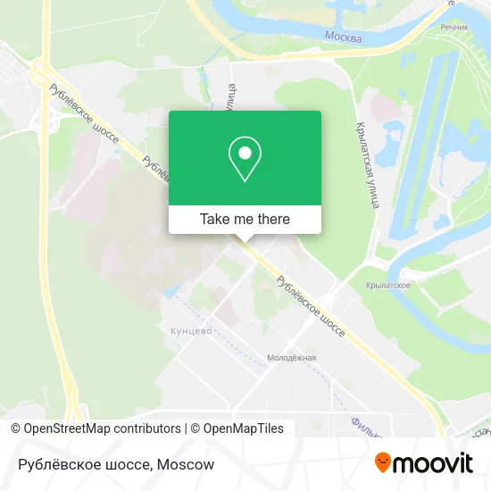 Рублёвское шоссе map