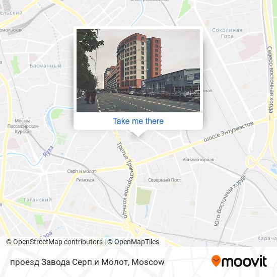 проезд Завода Серп и Молот map