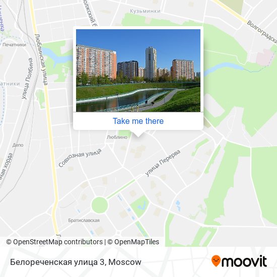 Белореченская улица 3 map