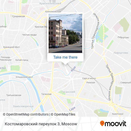 Костомаровский переулок 3 map