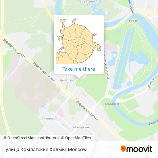 улица Крылатские Холмы map