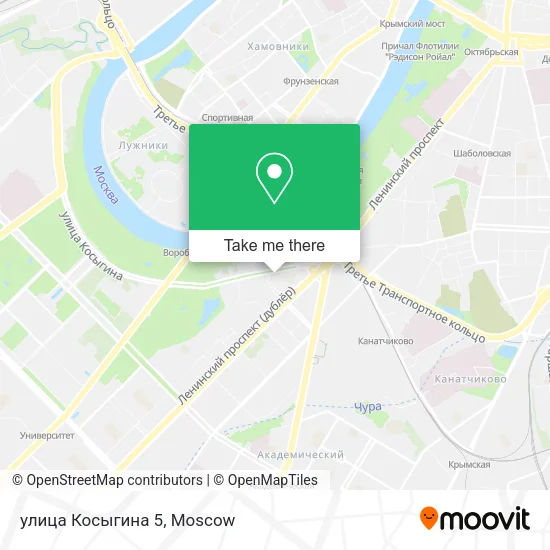 улица Косыгина 5 map