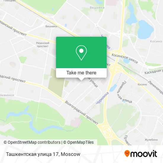 Ташкентская улица 17 map