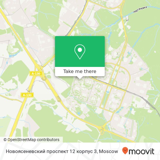 Новоясеневский проспект 12 корпус 3 map