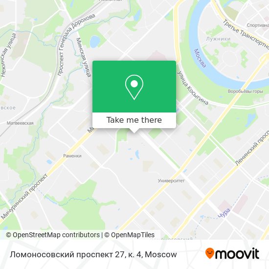 Ломоносовский проспект 27, к. 4 map