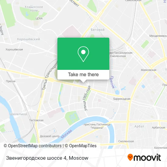 Звенигородское шоссе 4 map