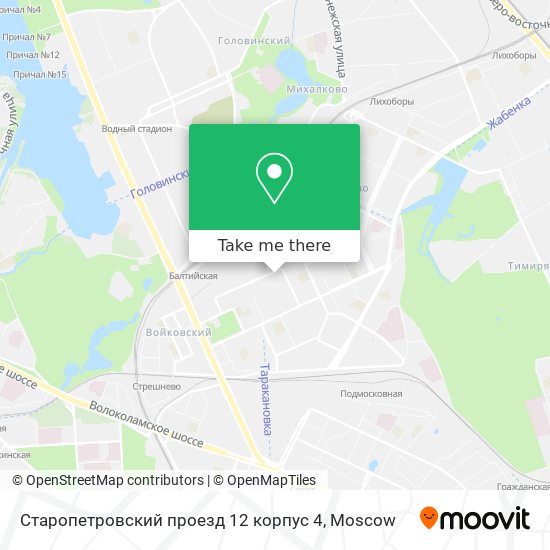 Старопетровский проезд 12 корпус 4 map