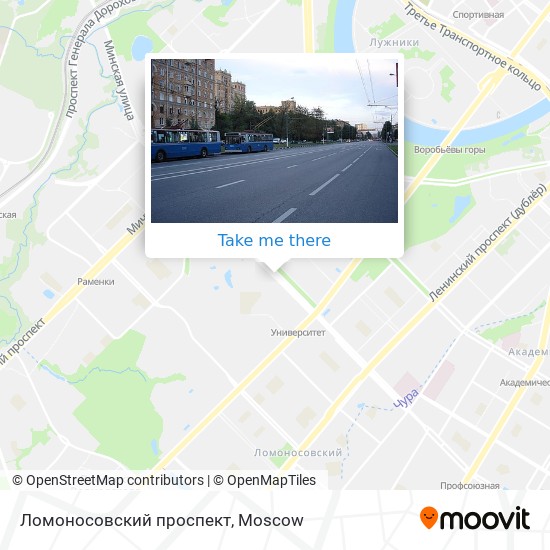 Ломоносовский проспект map