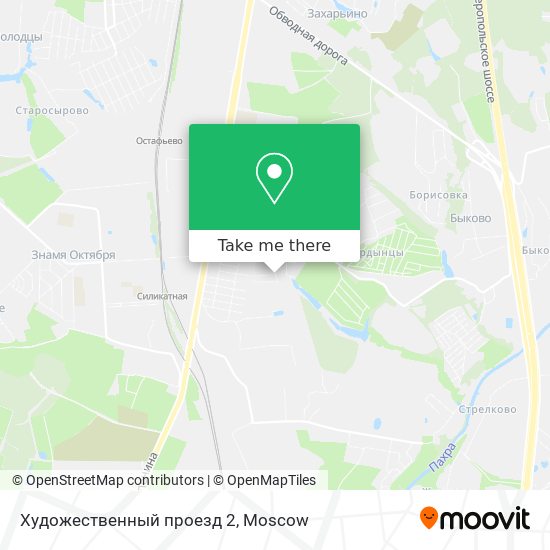Художественный проезд 2 map