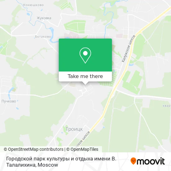 Городской парк культуры и отдыха имени В. Талалихина map