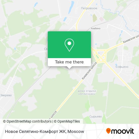 Новое Селятино-Комфорт ЖК map