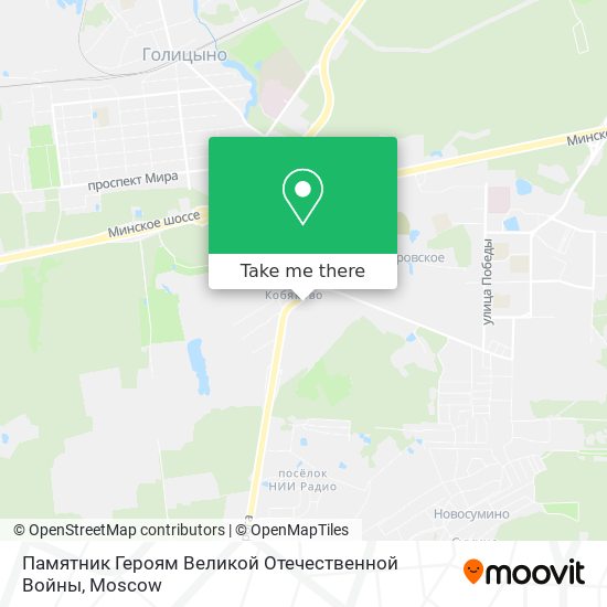 Памятник Героям Великой Отечественной Войны map