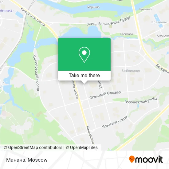 Манана map