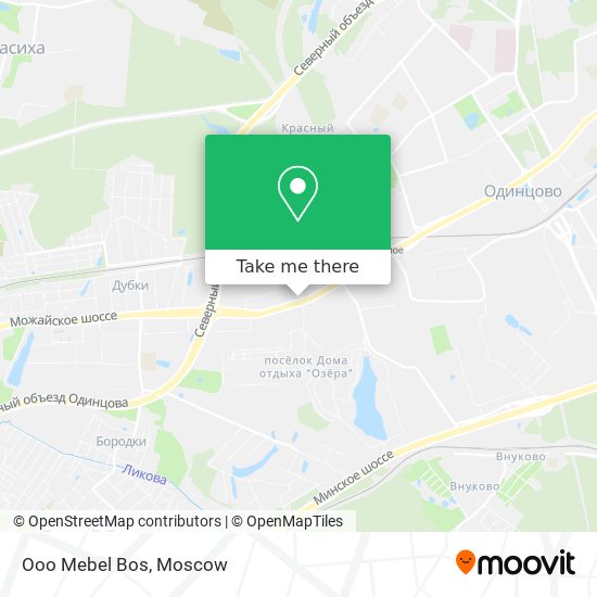 Ooo Mebel Bos map
