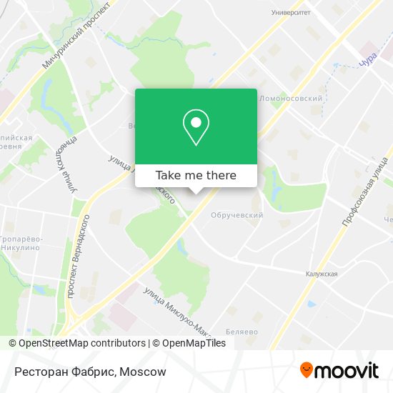Ресторан Фабрис map